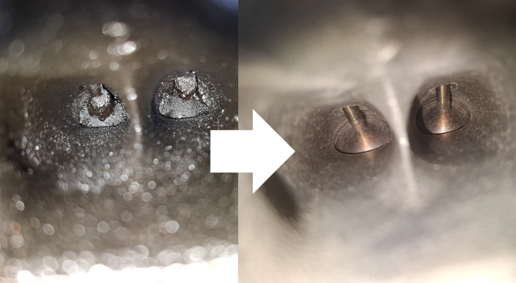 Dióhéjas szívószelep tisztítás